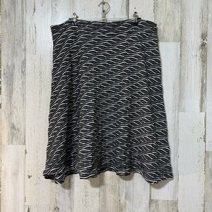 Zac & Rachel Monochrome Wave A-Line Skirt